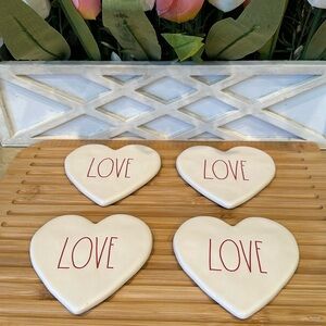 ❤️Rae Dunn Heart Shaped Coasters